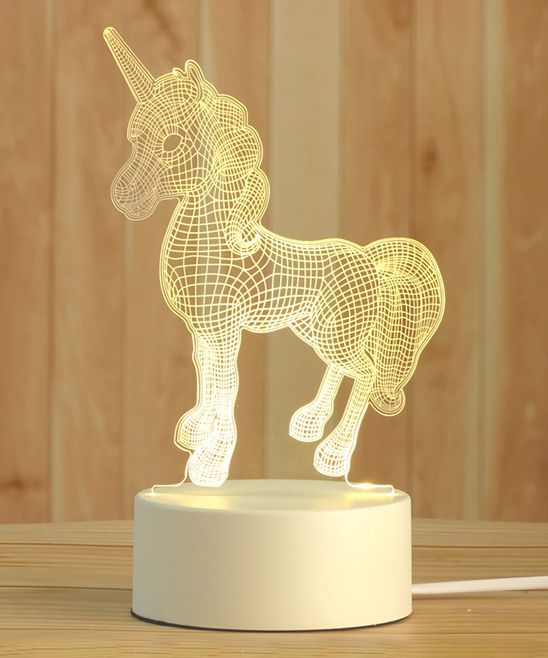 Unicorn 3D Acrylic USB Led Night Light for Christmas, Valentine's Day, Home, Bedroom, Birthday, Decoration and Wedding Gifts