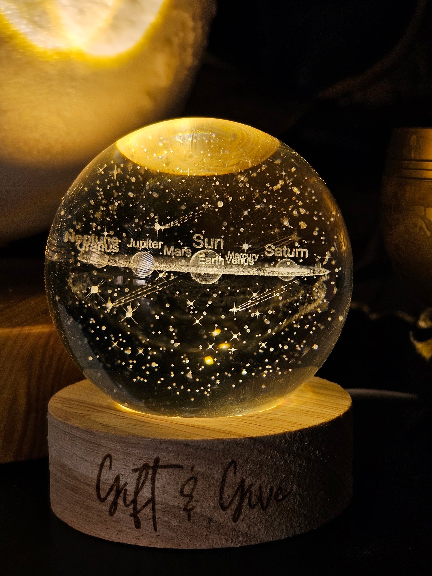 The Solar System LED Illusion Lamp For Decoration, Gift, and Unique Piece