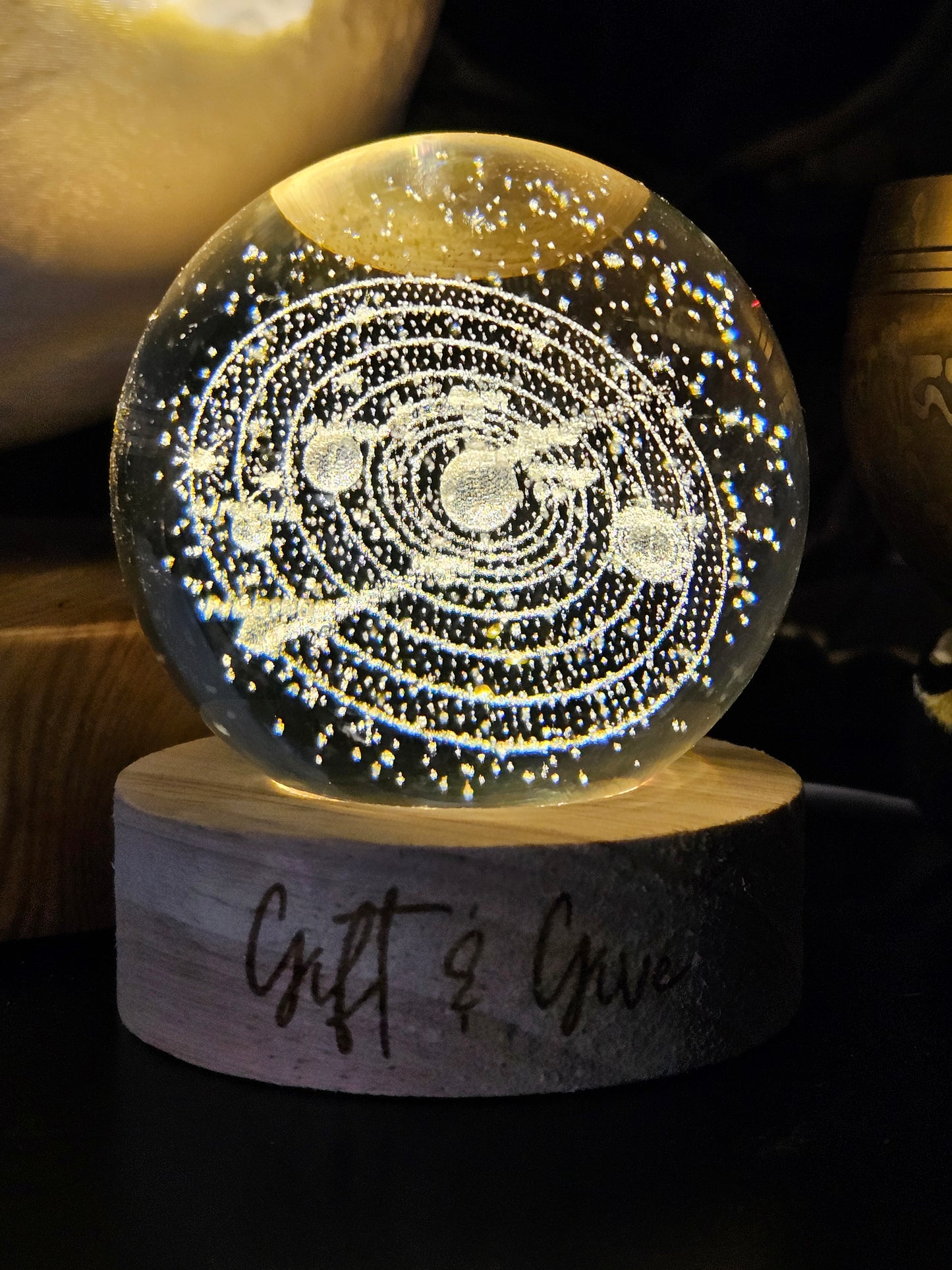 The Solar System LED Illusion Lamp For Decoration, Gift, and Unique Piece